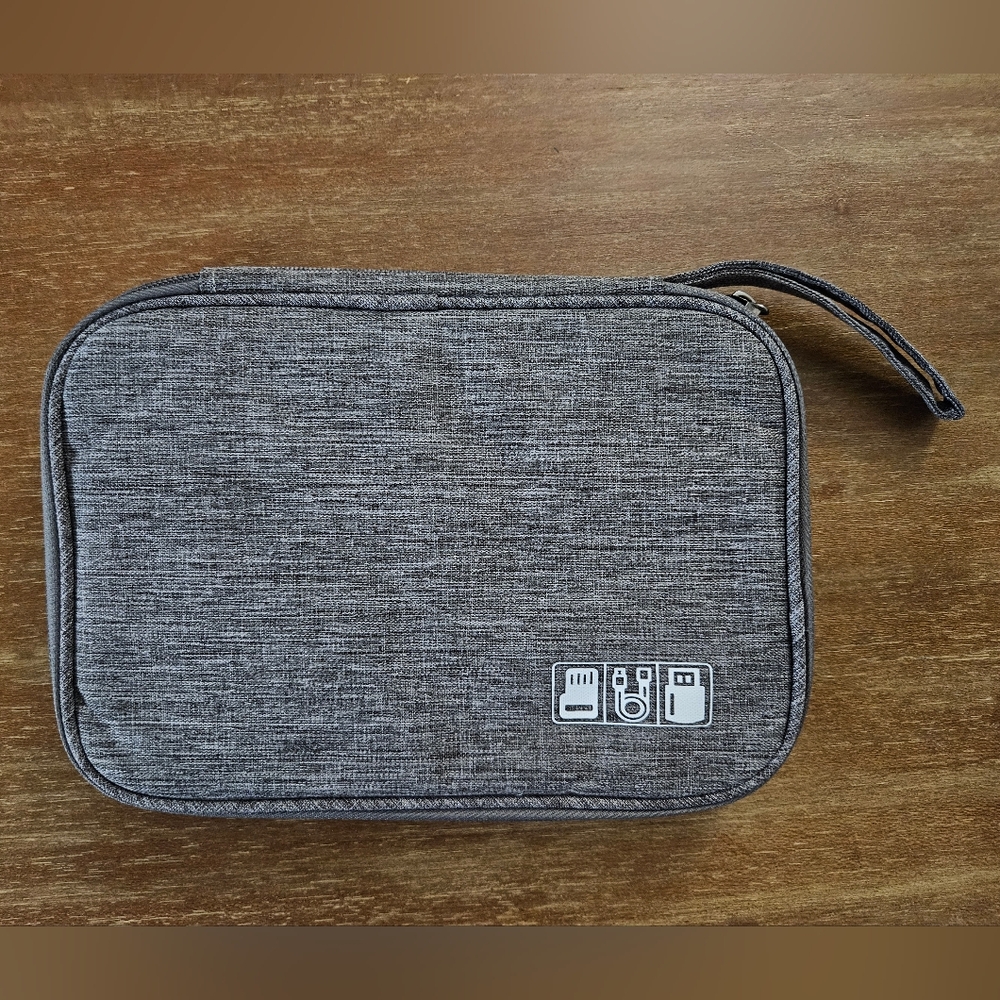 2/$10 ★ Gray Electronics Travel Organizer Travel Bag Plug Organizer Small Bag
